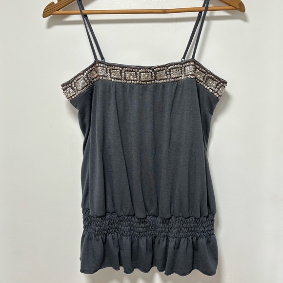 Xhilaration Tops - y2k boho xhilaration tank top with sequins, large